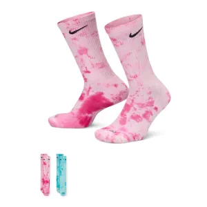 2 Pack Unisex Everyday Cushioned Color Splash Crew