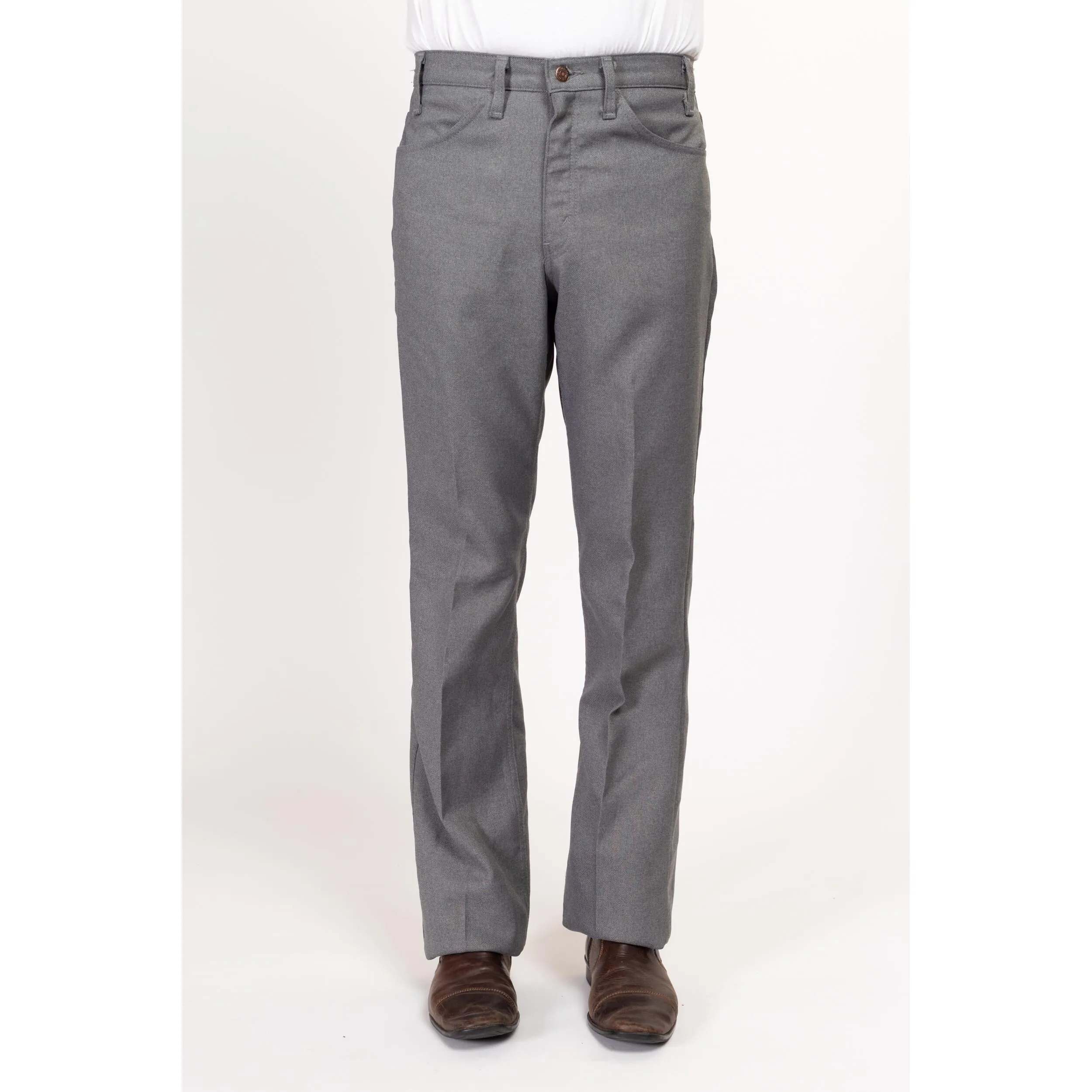 33x36 70s Levi's Grey Trousers