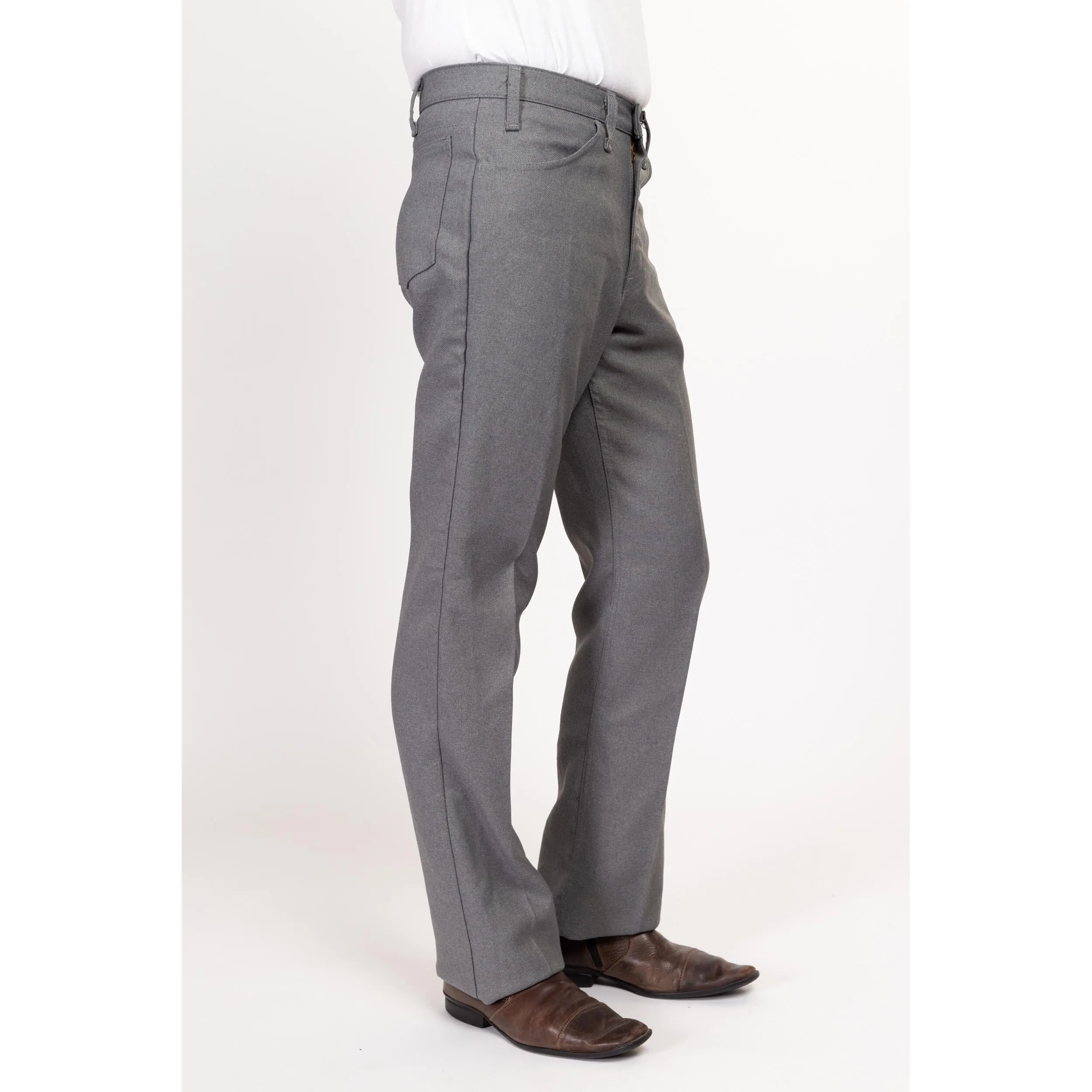 33x36 70s Levi's Grey Trousers