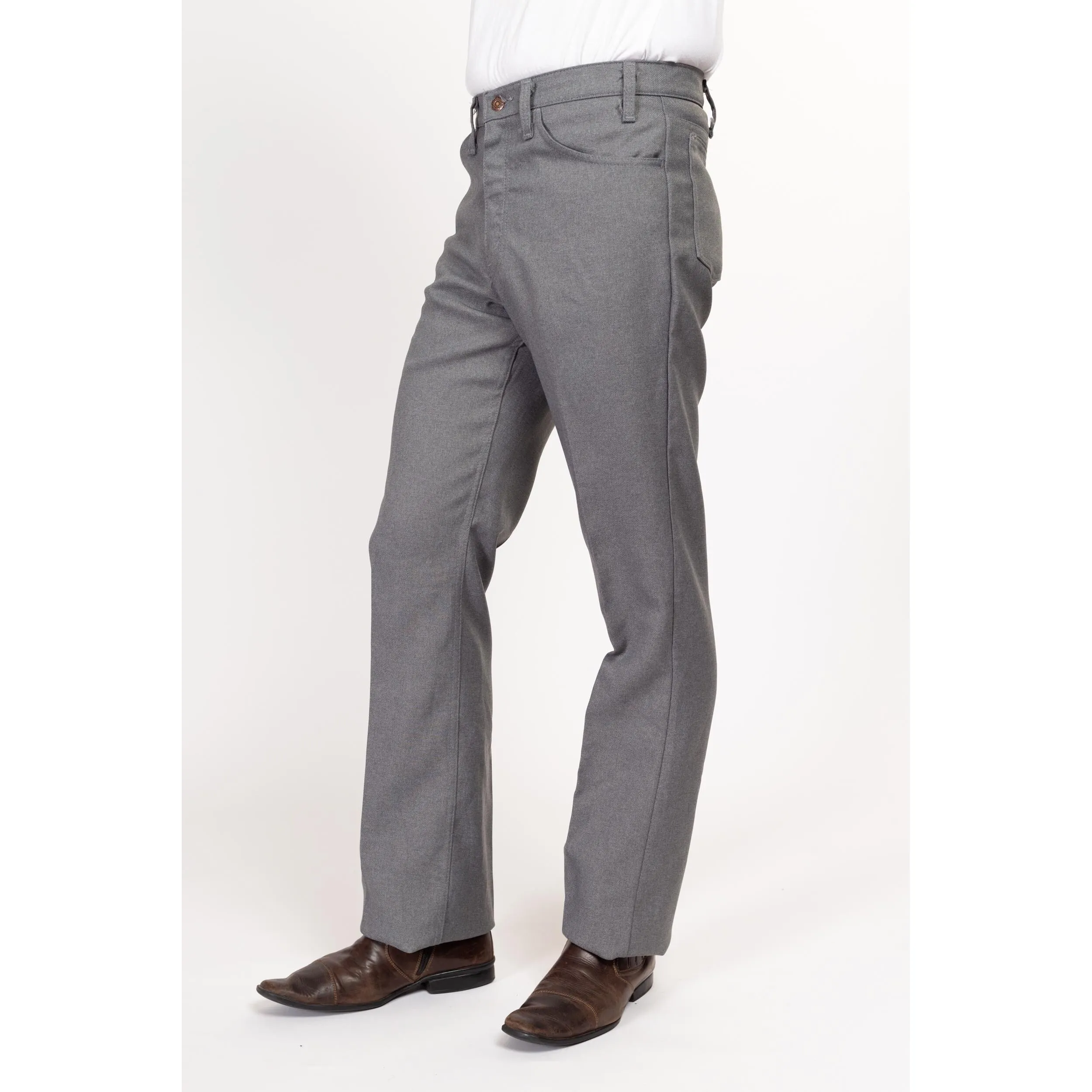 33x36 70s Levi's Grey Trousers