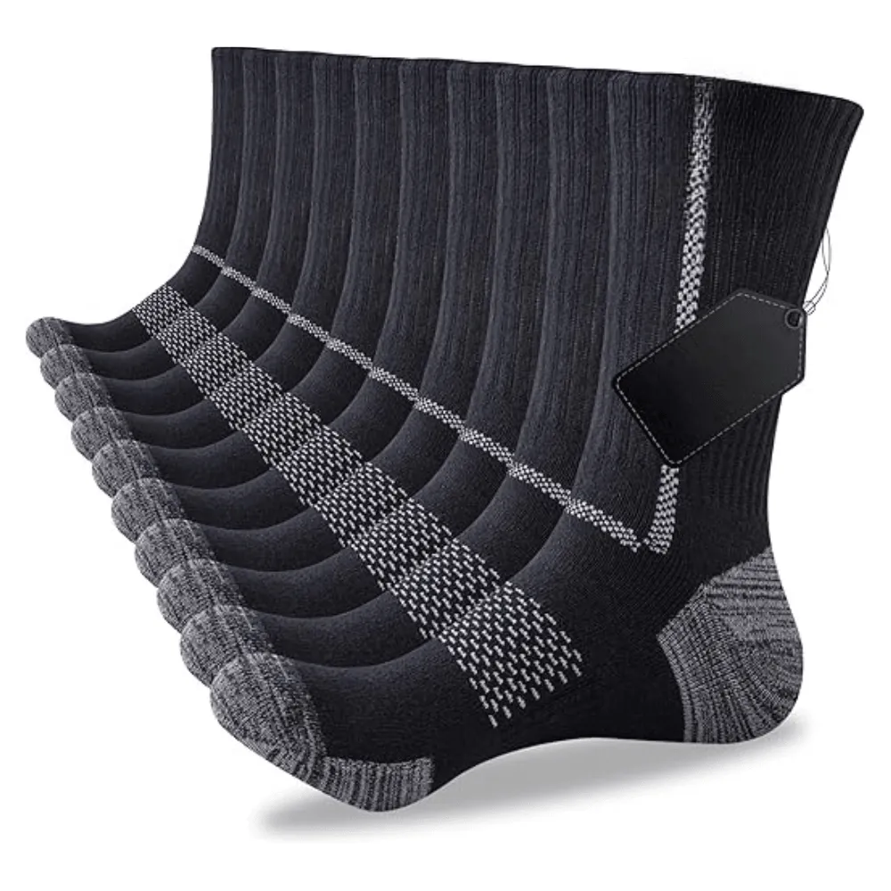 5 Pack Athletic Cushioned Socks – Comfort and Performance
