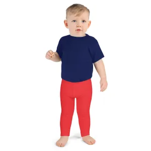 Active Essentials: Boys' Solid Color Athletic Leggings - Scarlet