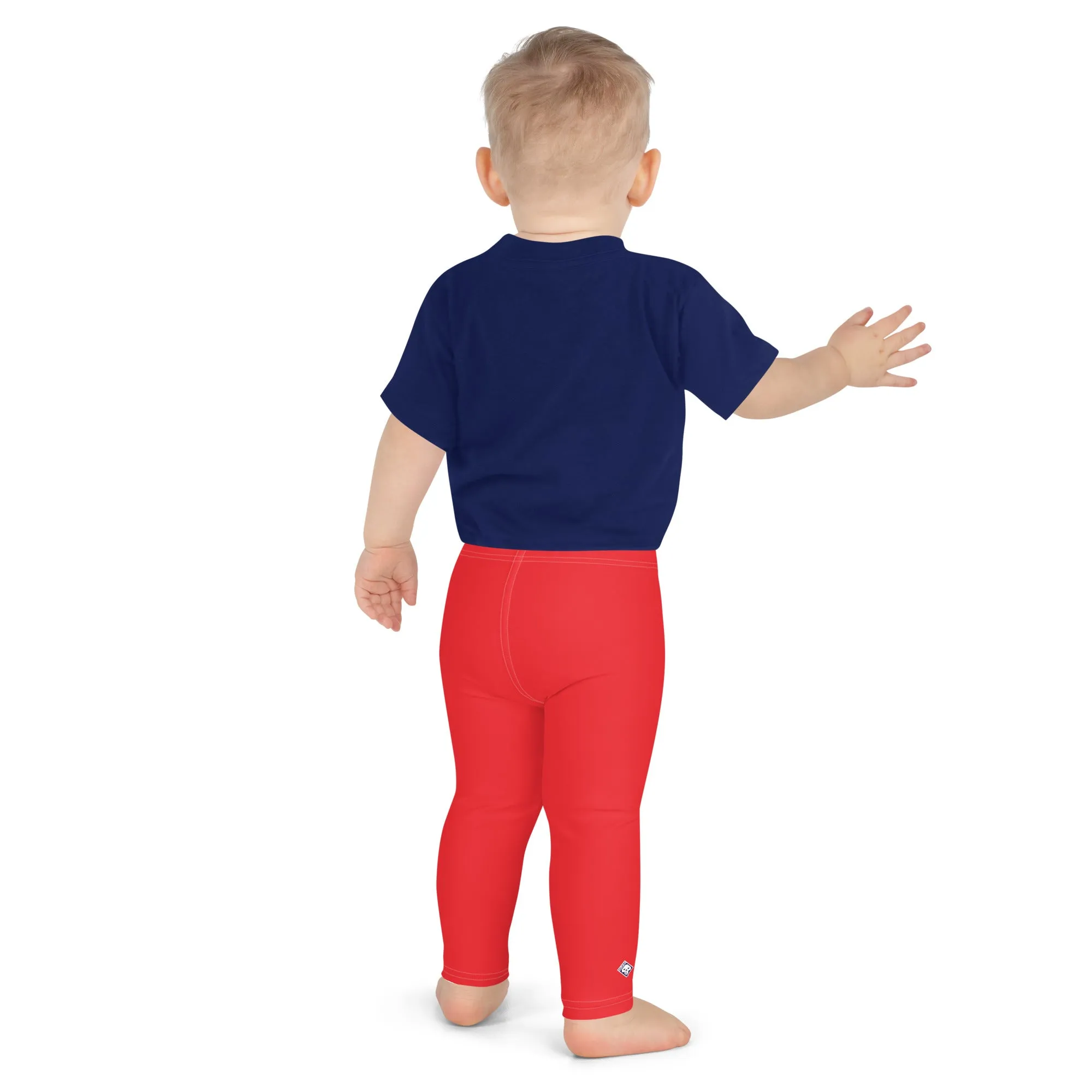 Active Essentials: Boys' Solid Color Athletic Leggings - Scarlet