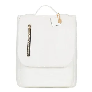 Apollo 2 Crocodile Skin Backpacks: White