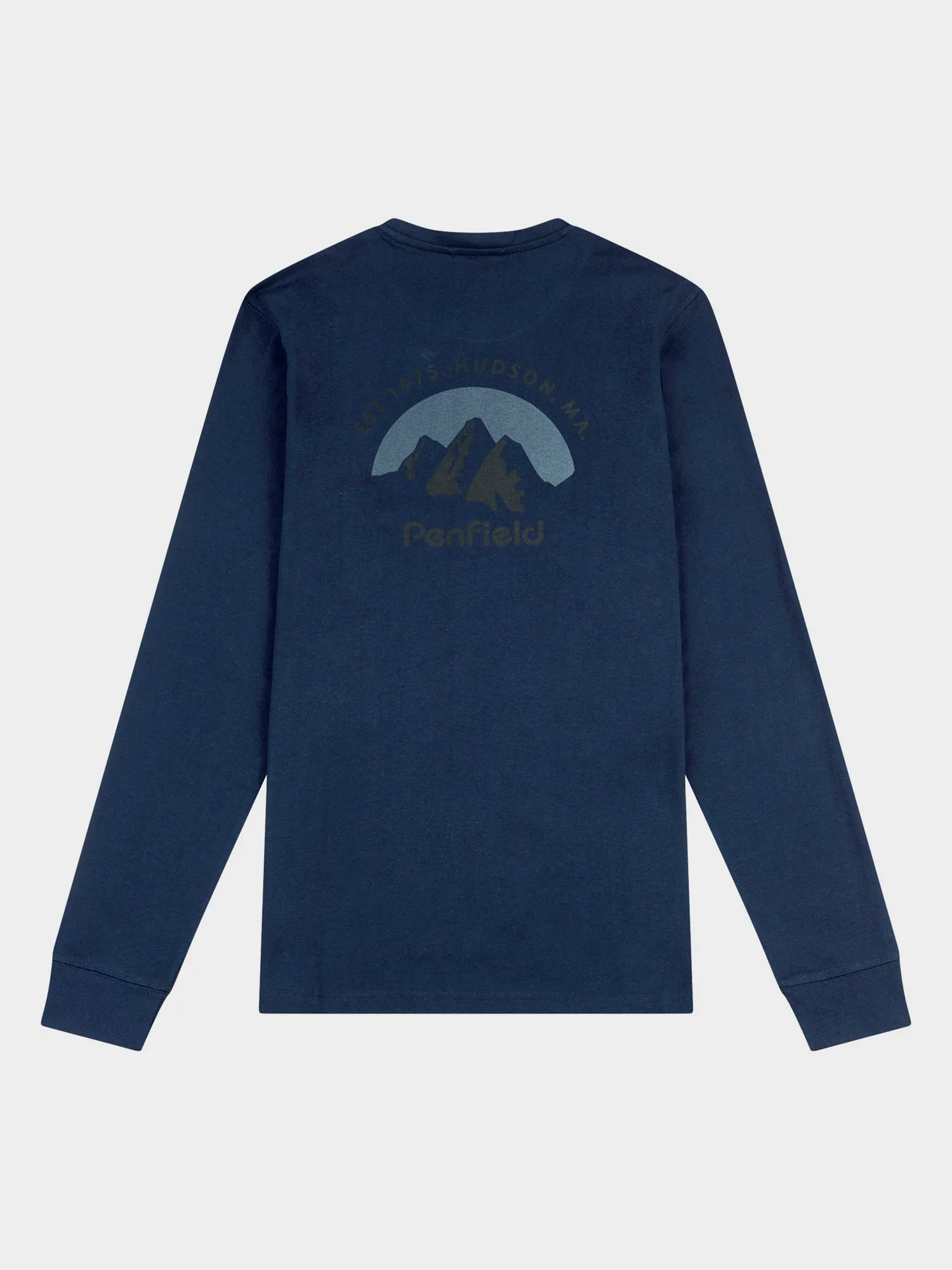 Arc Mountain Long Sleeve T-Shirt in Navy Blue