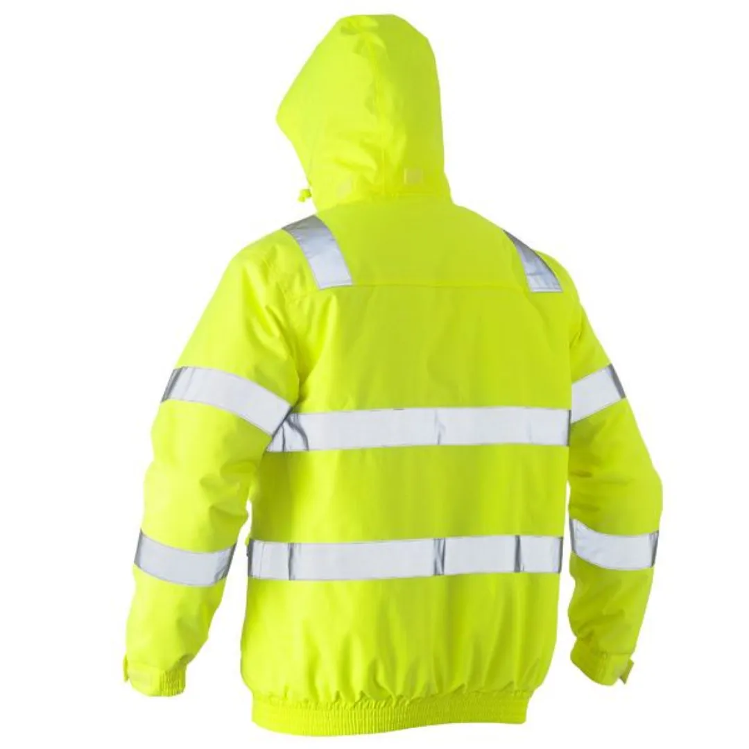 Bisley Men's/Unisex Taped Hi Vis Wet Weather Bomber Jacket BJ6770T*