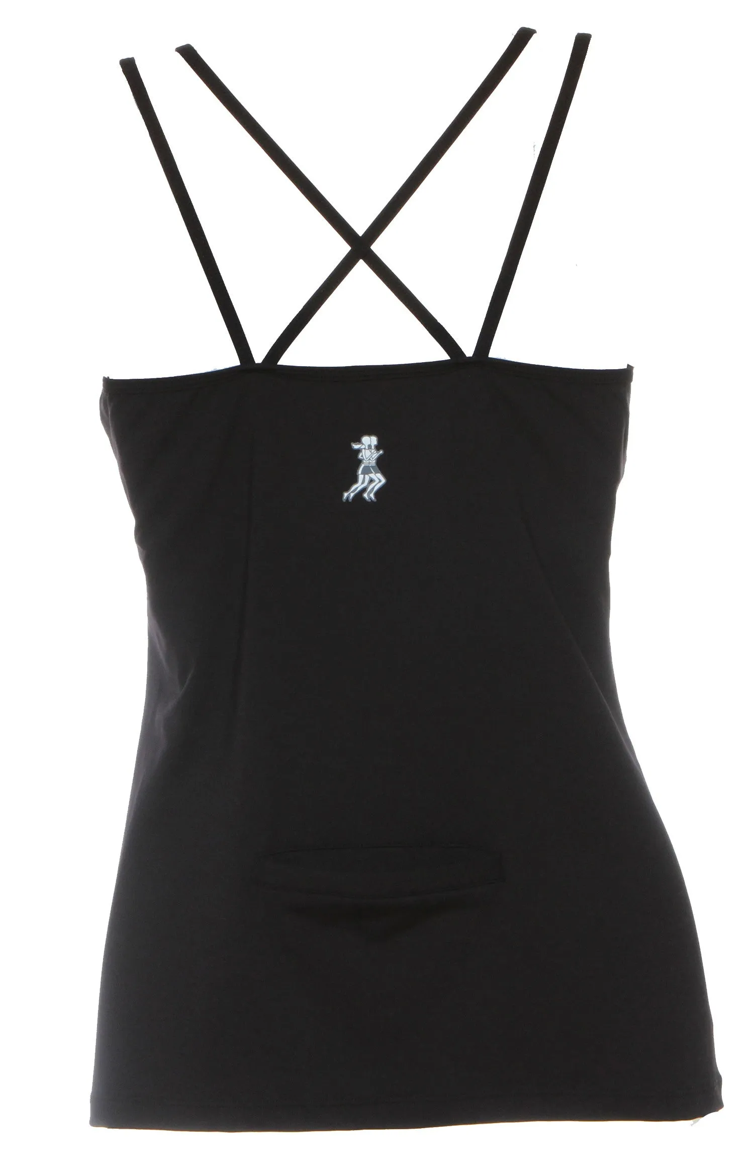 Black Strappy Tank Bra