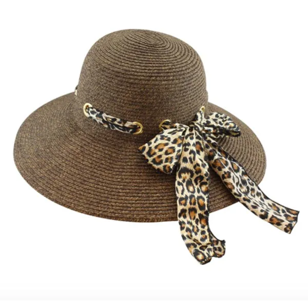 California Hat Company - Ladies Sewn Braid Hat with Scarf