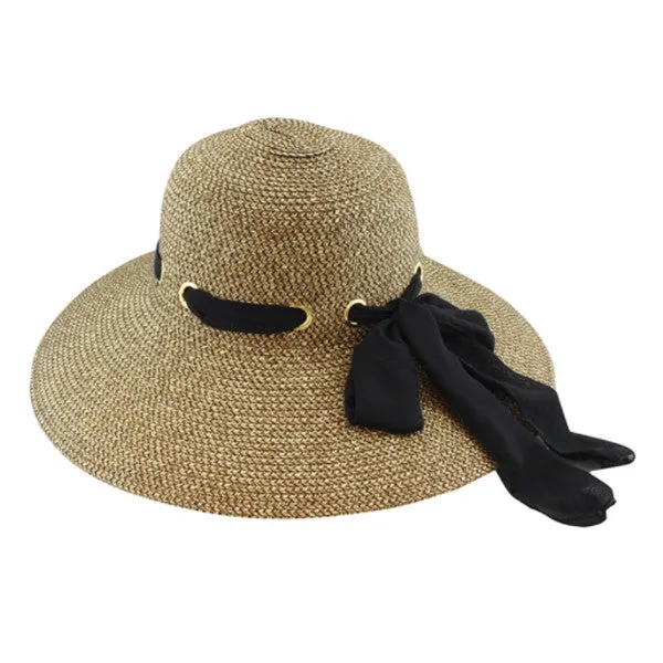 California Hat Company - Ladies Sewn Braid Hat with Scarf