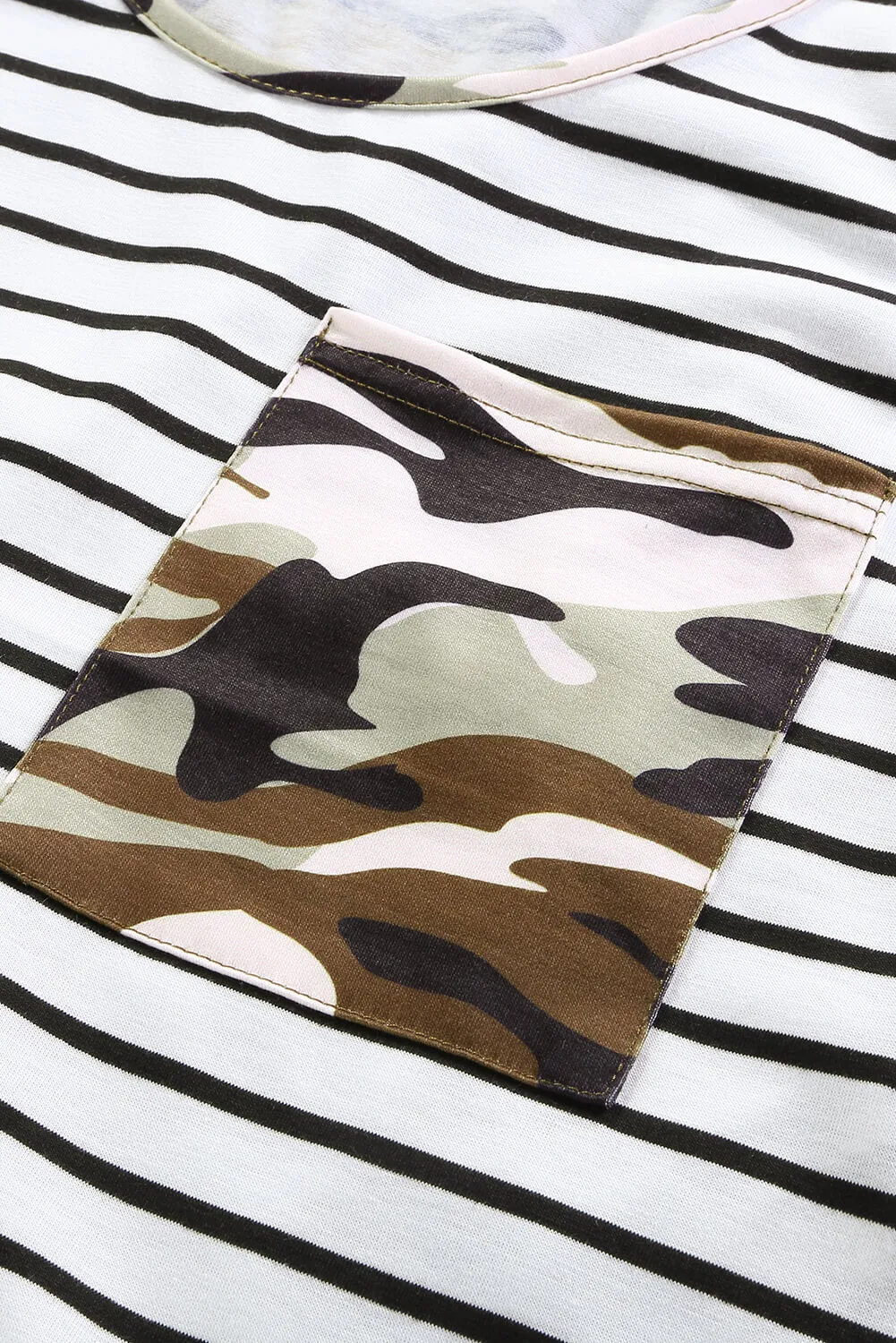 Camo & Stripe Tank Top