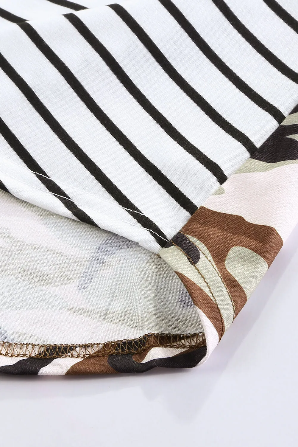 Camo & Stripe Tank Top