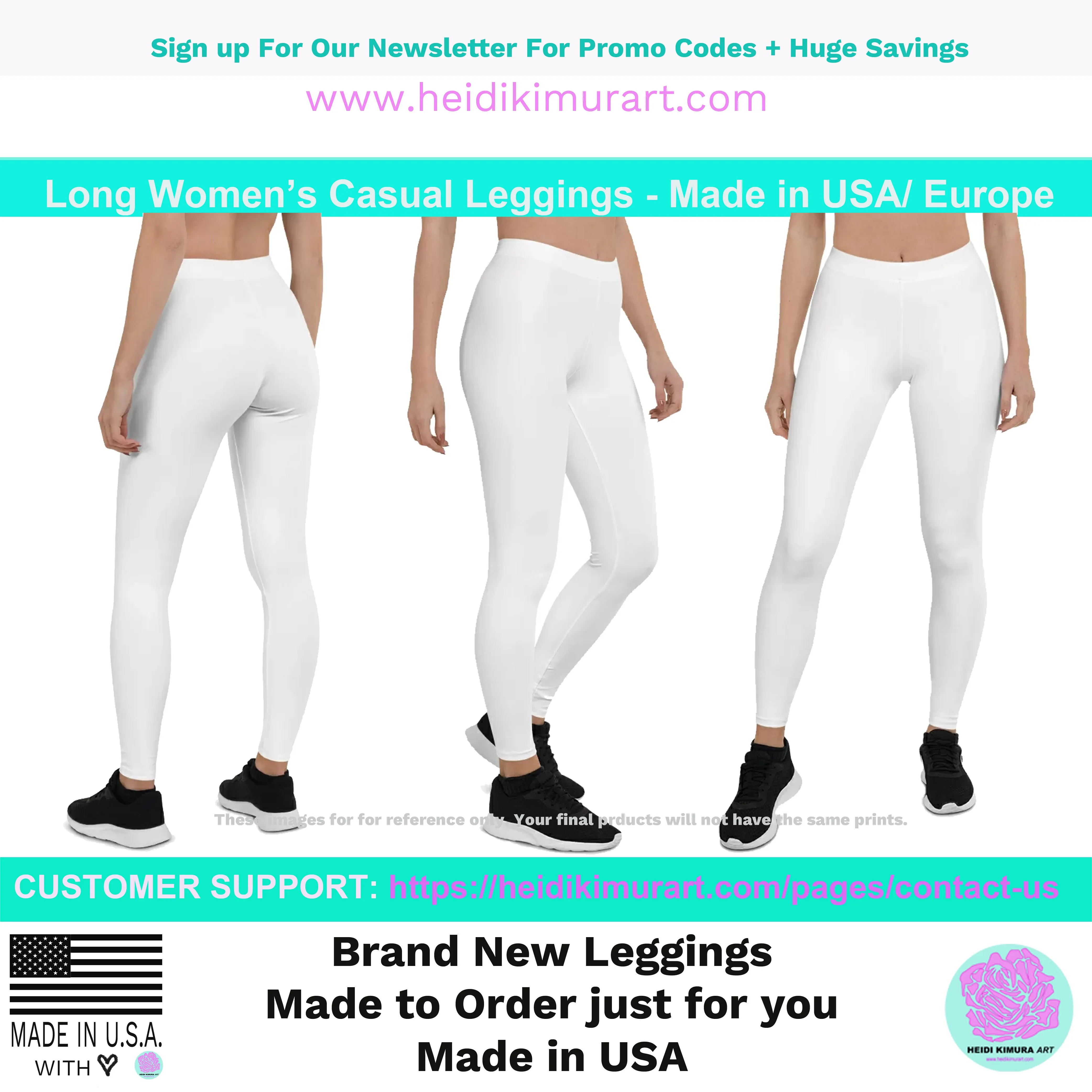 Dark Pink Casual Women's Leggings, Solid Bright Pink Color Designer Tights-Made in USA/EU/MX