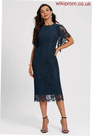 Dress Cocktail Dresses Neck Scoop Knee-Length Cocktail Lace Sheath/Column Destiny