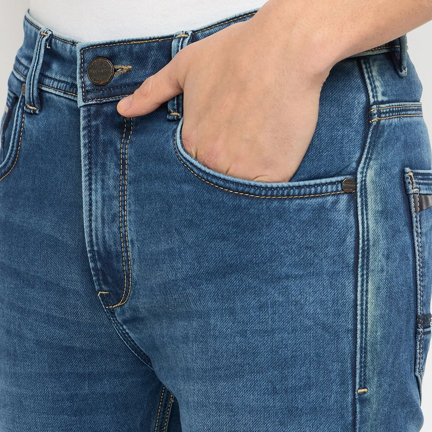 Duke Urban Men Slim Fit Stretchable Jeans (SDD5610)