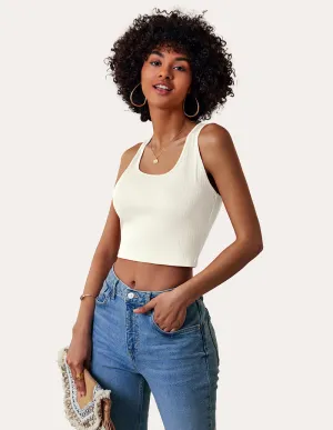 Ekouaer Casual Basic Ribbed Tank Top (US Only)