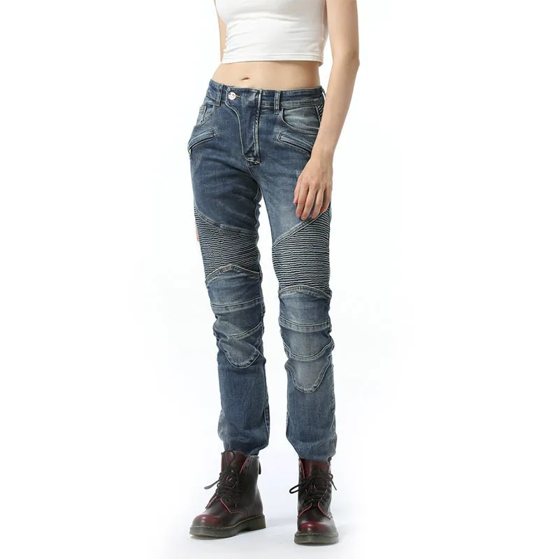 Flame 25 Women's Retro Riding Jeans