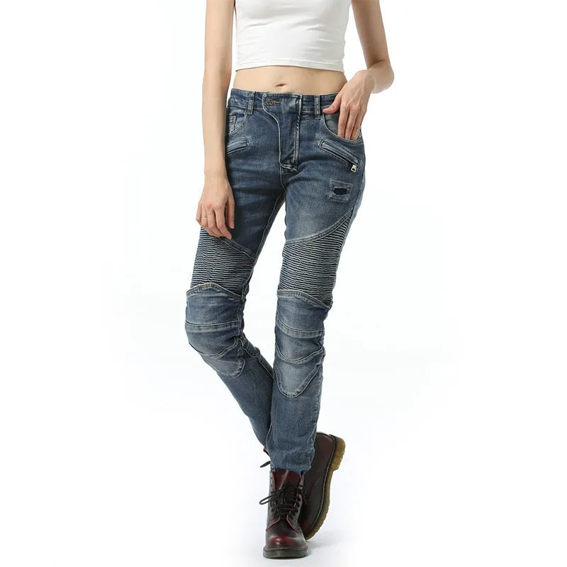 Flame 25 Women's Retro Riding Jeans