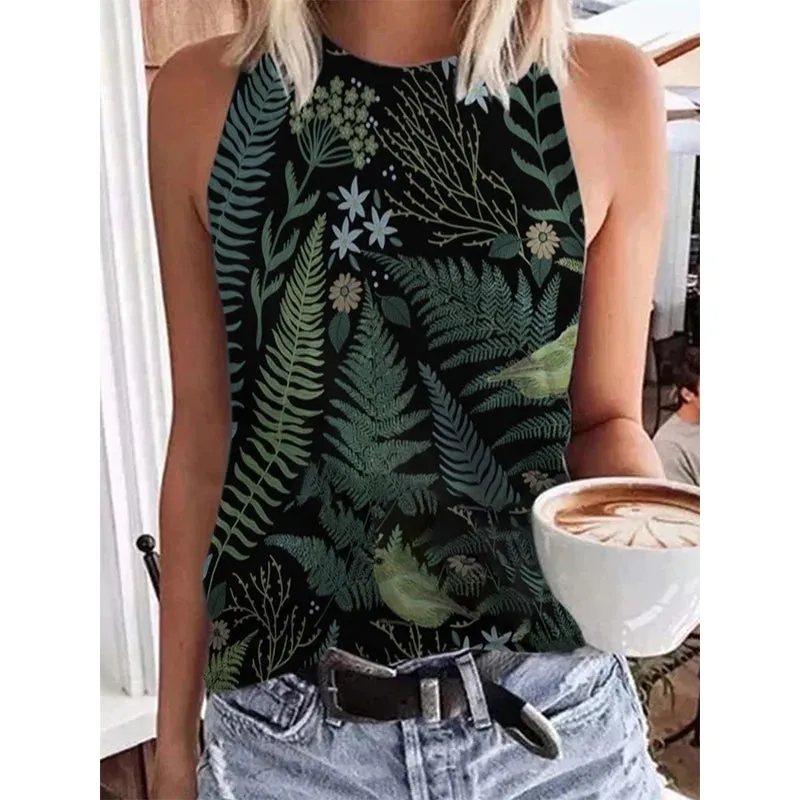 Funki Buys | Shirts | Women's Paisley 3D Print Retro Tank Tops