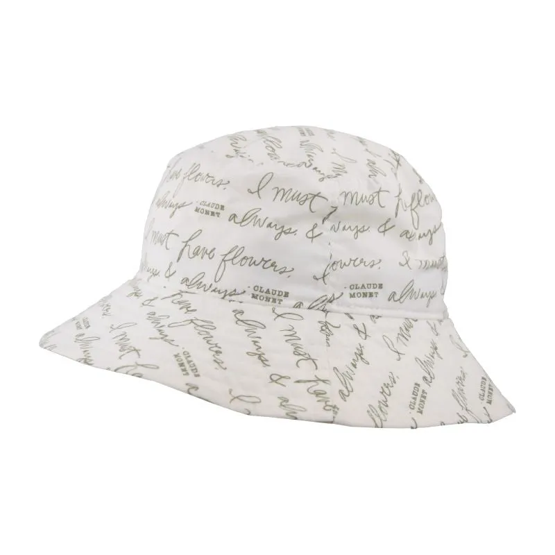 Garden Print Sun Protection Crusher Hat