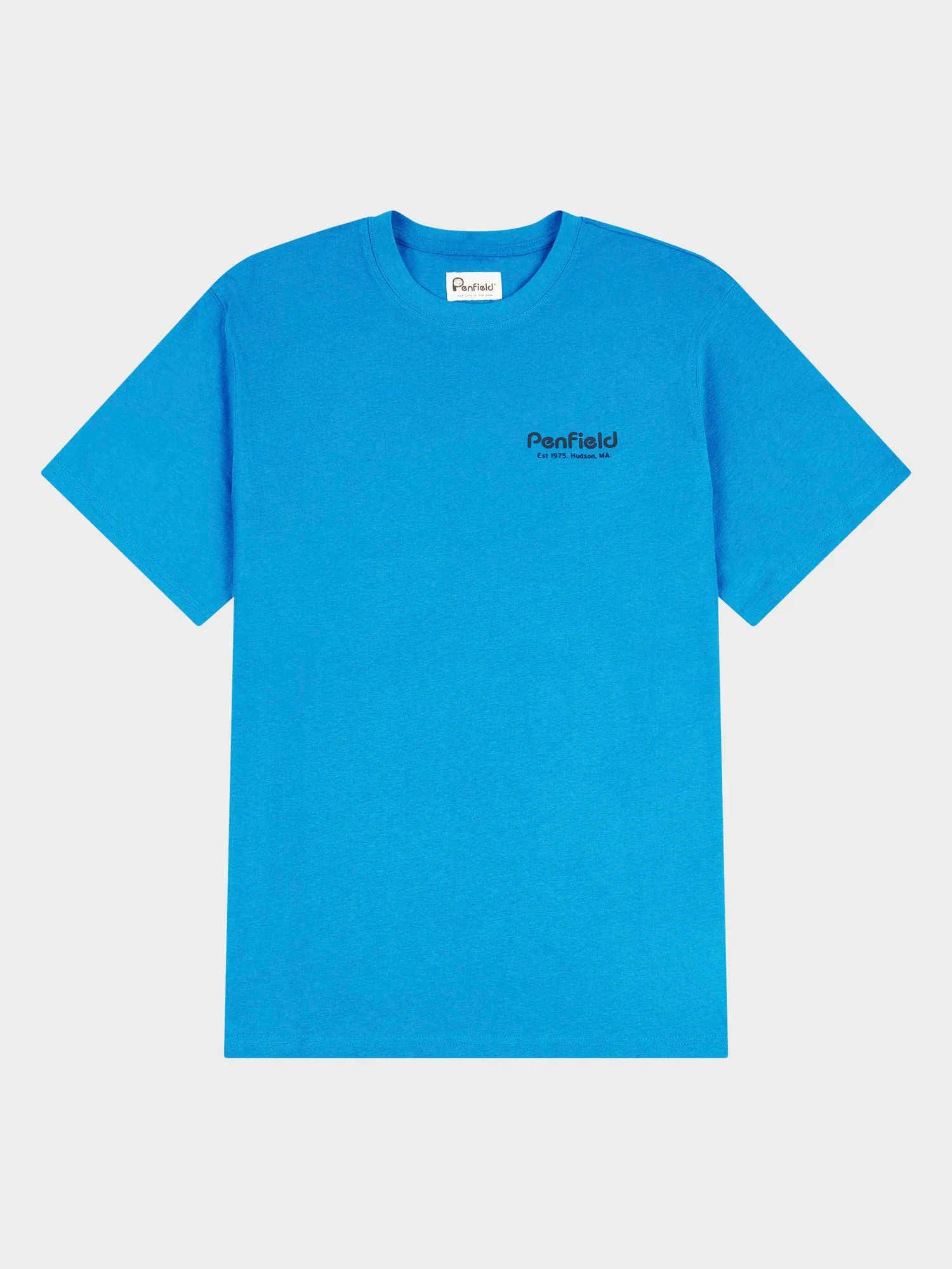 Hudson Script T-Shirt in Vallarta Blue