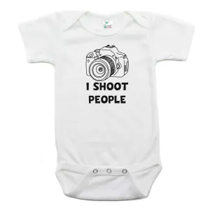 I Shoot People Short Sleeve Bodysuit