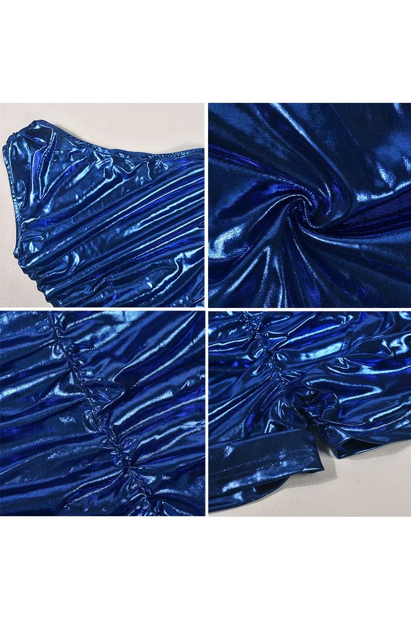 JB064 Metallic Sleeveless Rompers
