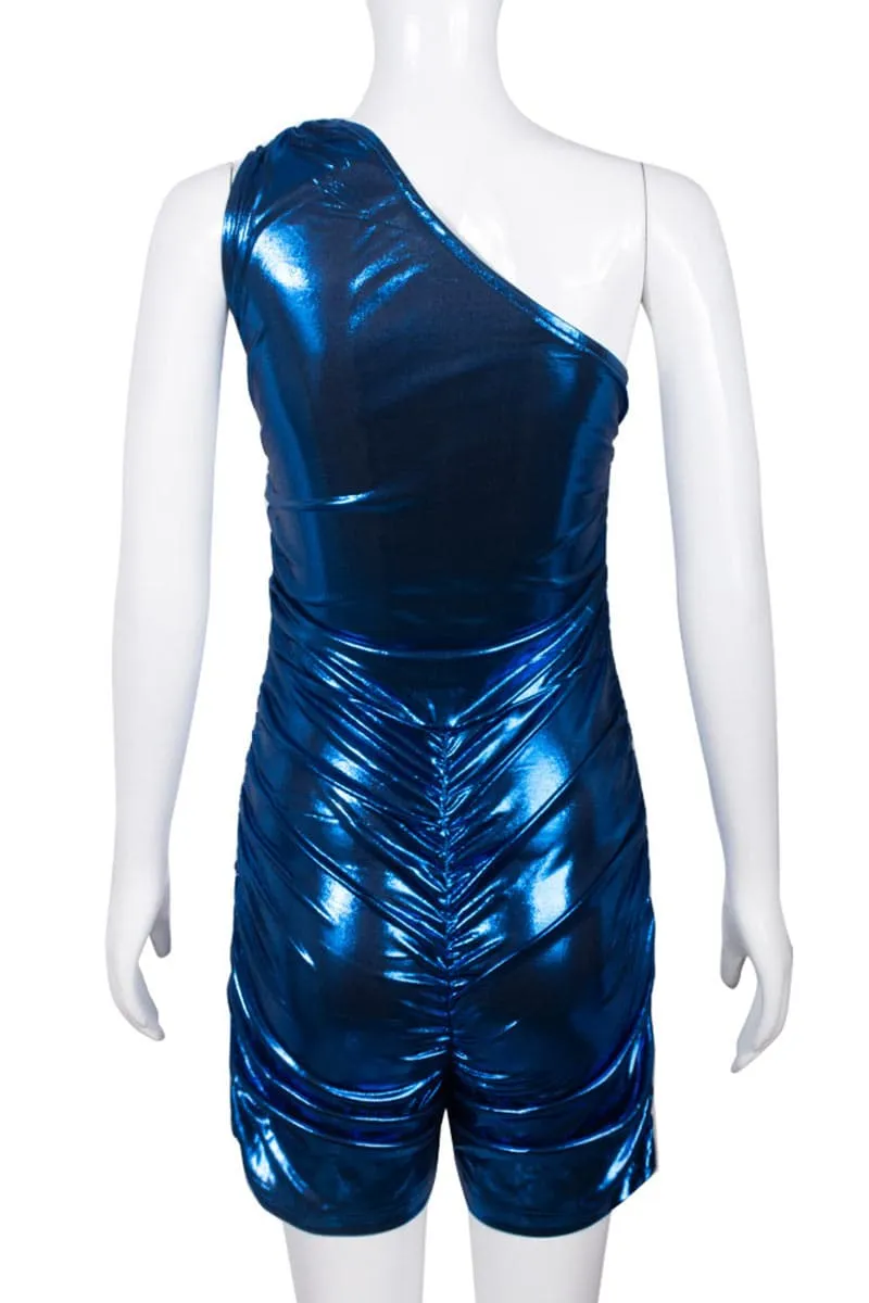 JB064 Metallic Sleeveless Rompers