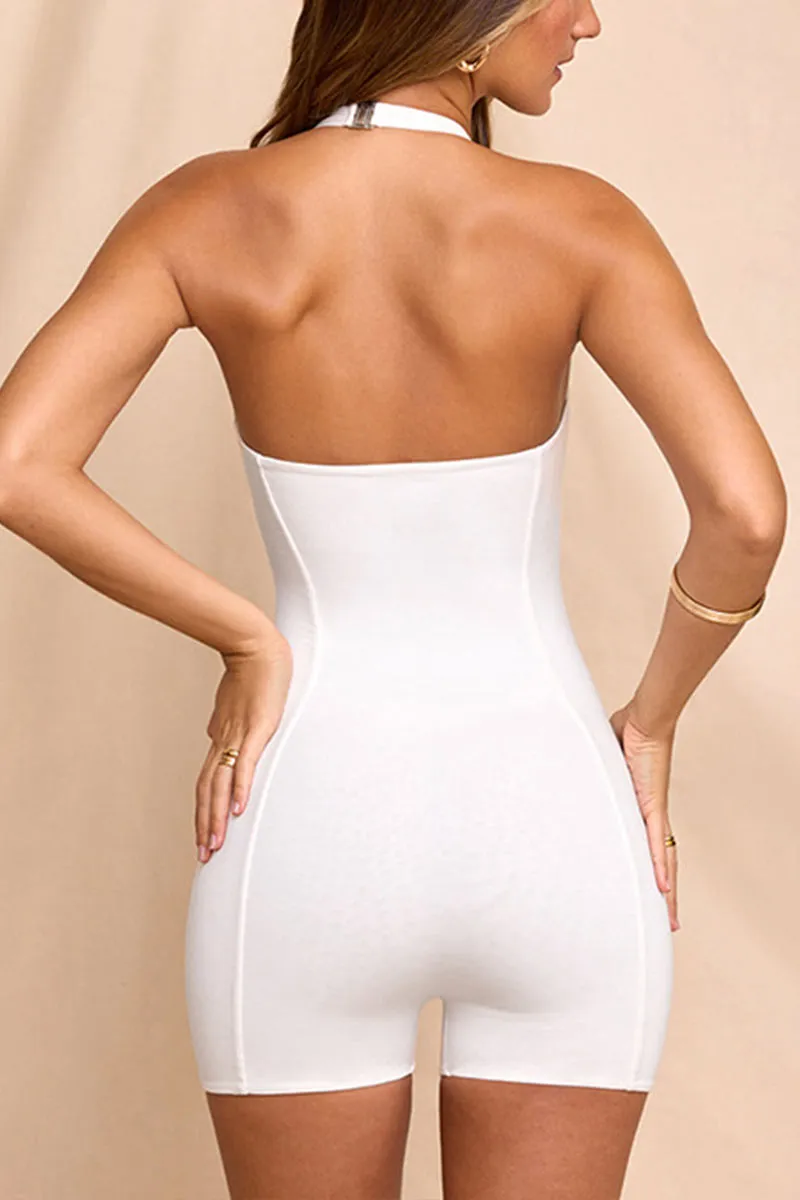 JL0207 Halter Fitted Rompers