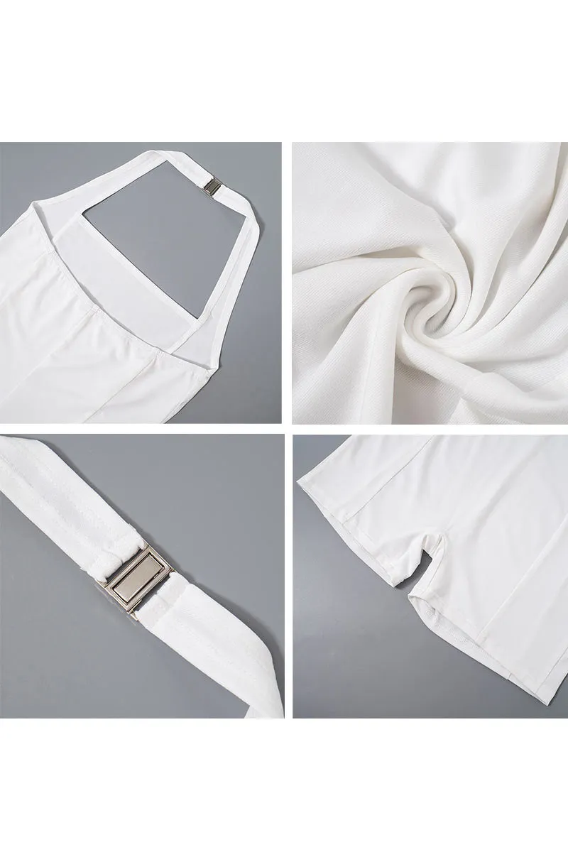 JL0207 Halter Fitted Rompers