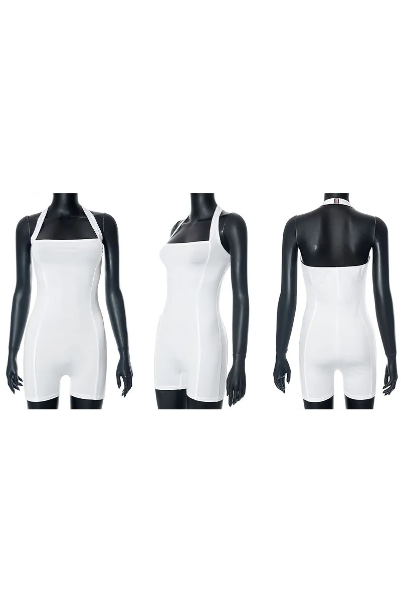 JL0207 Halter Fitted Rompers