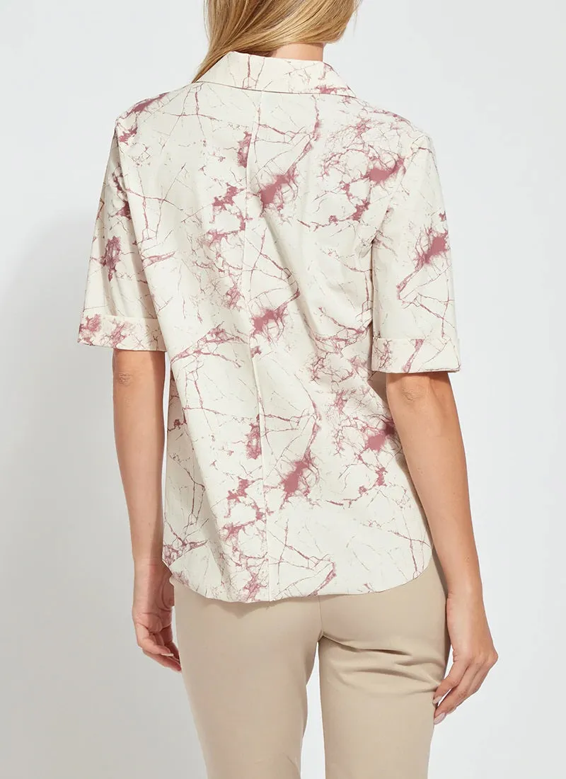 Josie Short Sleeve Button Down Printed