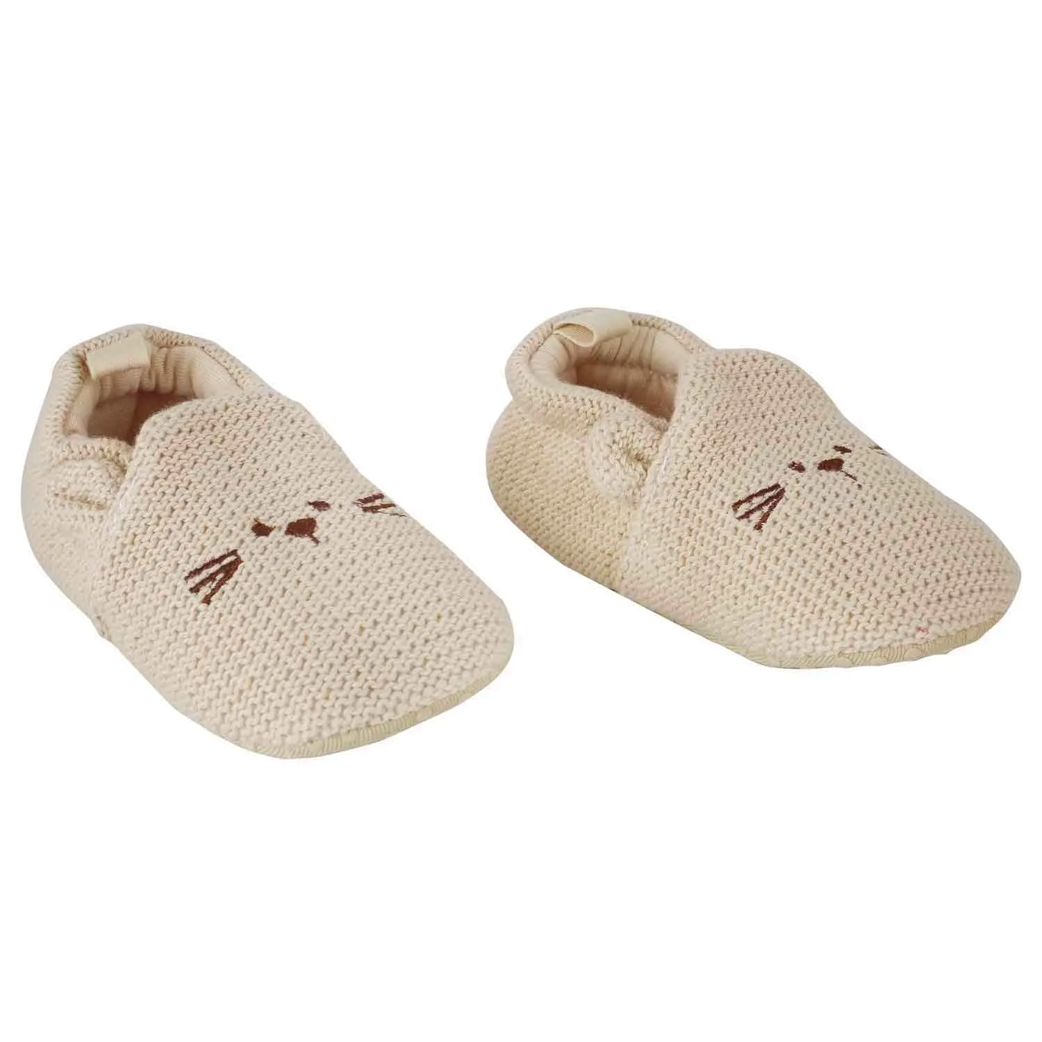 Knitted Brown Casual Booties