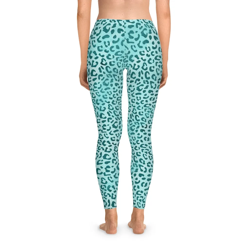 Leopard Print Mid Waist Fitness Leggings