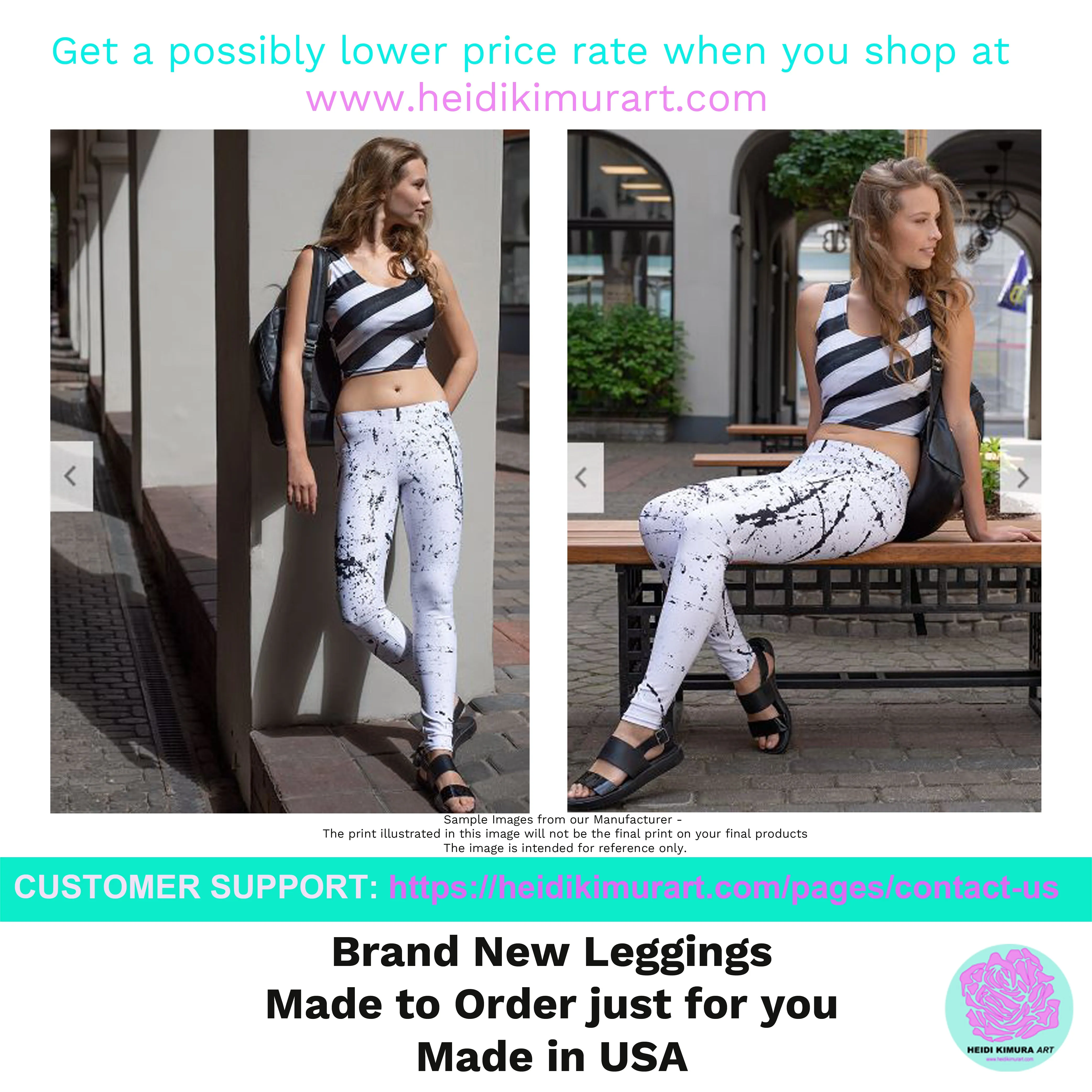 Light Pink Women's Leggings, Pastel Solid Color Print Long Yoga Pants- Made in USA/EU