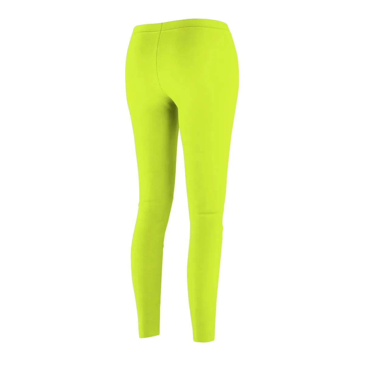 Lime Green Fancy Tights, Solid Color Women's Casual Leggings - Made in USA (US Size: XS-2XL)