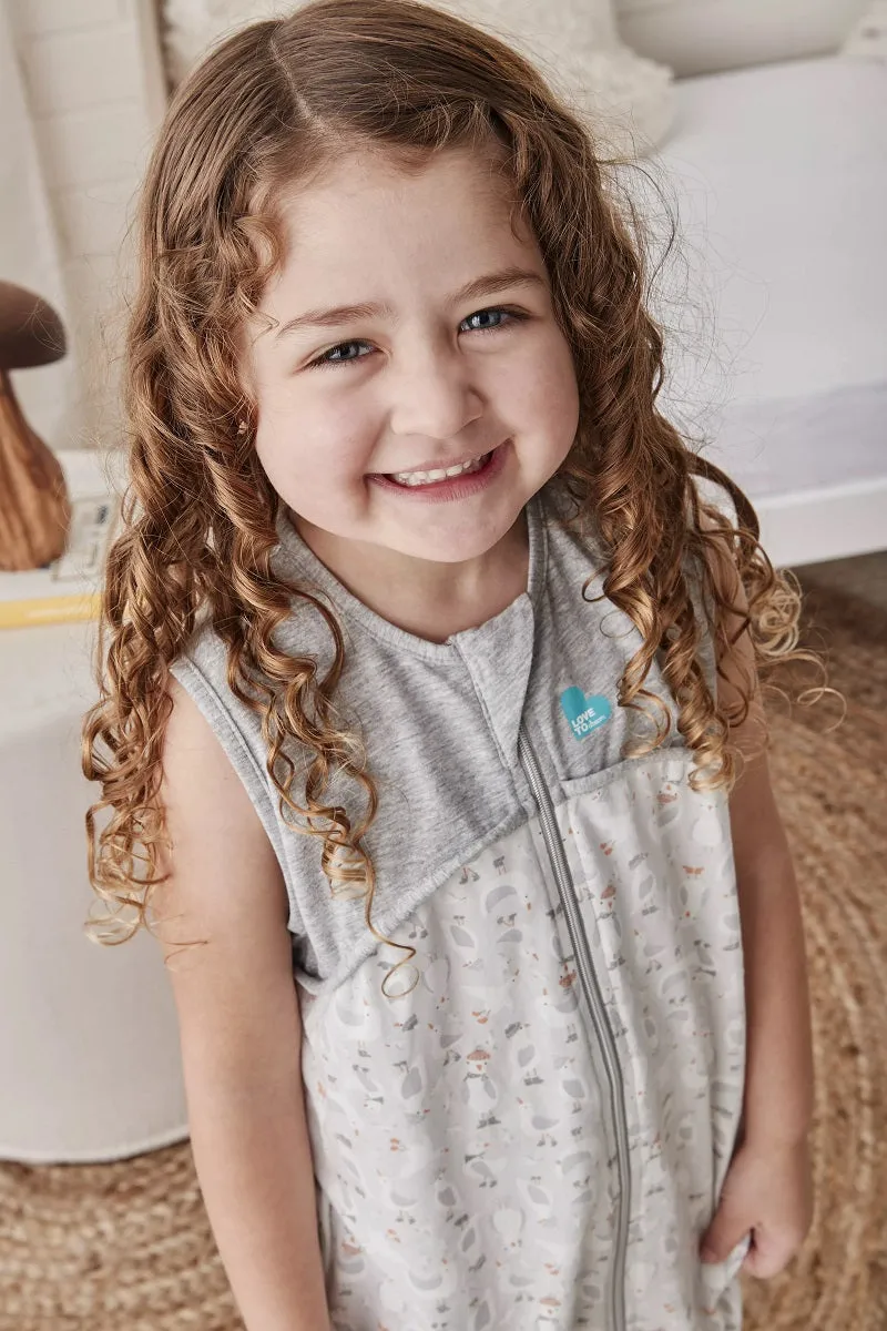 Love To Dream Sleep Suit Organic Cotton 0.2 TOG - Seagulls Grey