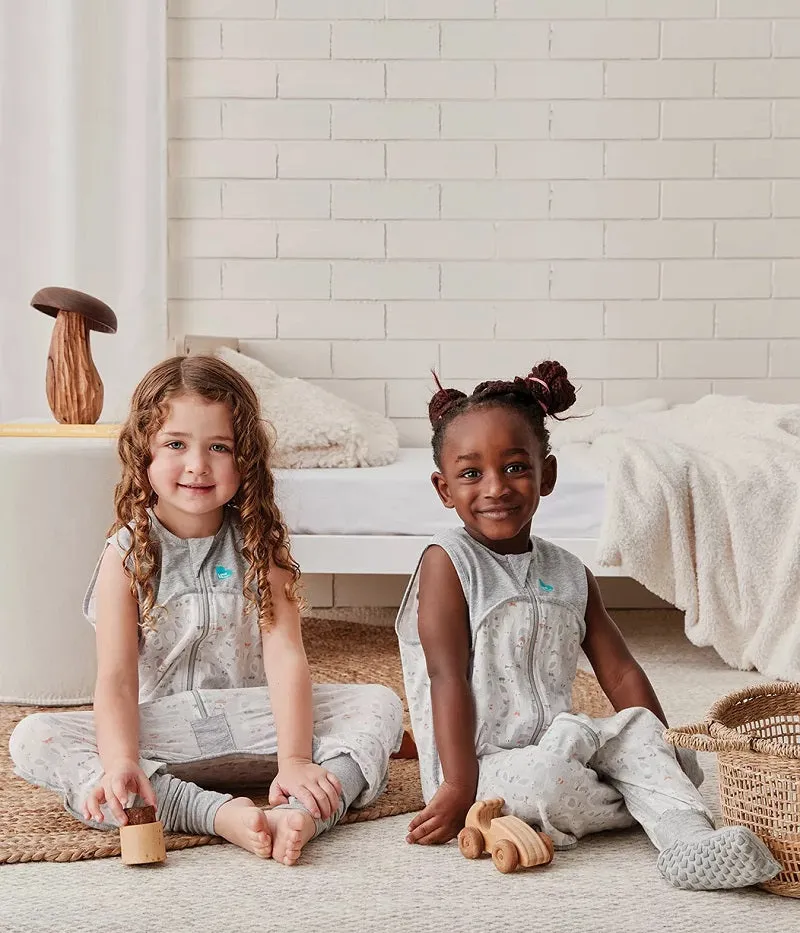 Love To Dream Sleep Suit Organic Cotton 0.2 TOG - Seagulls Grey