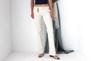 MADE IN ITALY 2000s Diesel Low Rise Pinstripe Bootcut Pants
