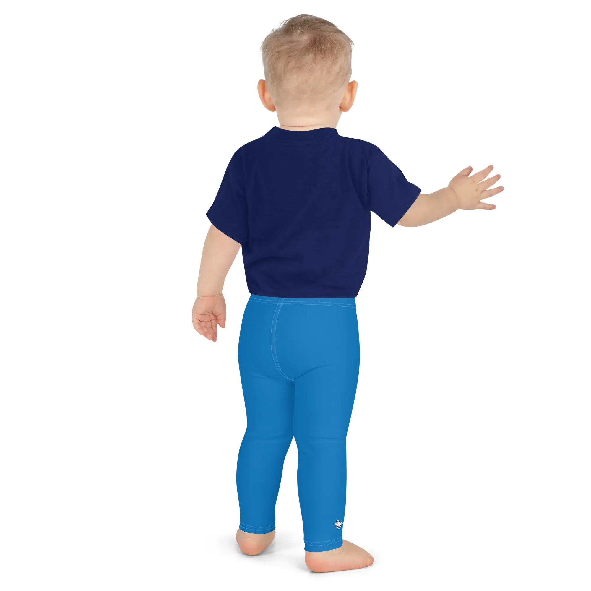 Move Freely: Boys' Solid Color Workout Leggings - Azul