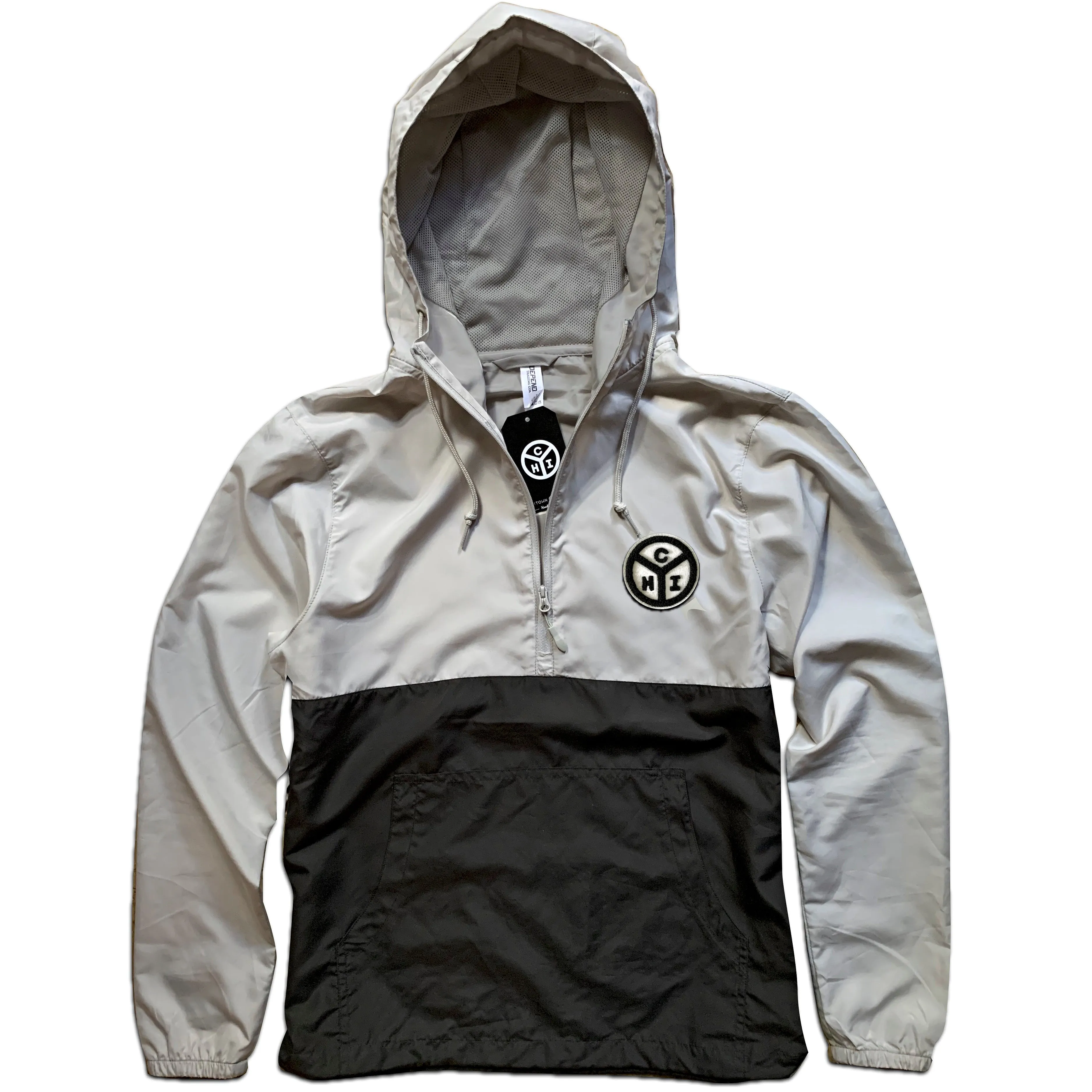 Municipal Logo Patch Smoke/Graphite Quarter-Zip Jacket