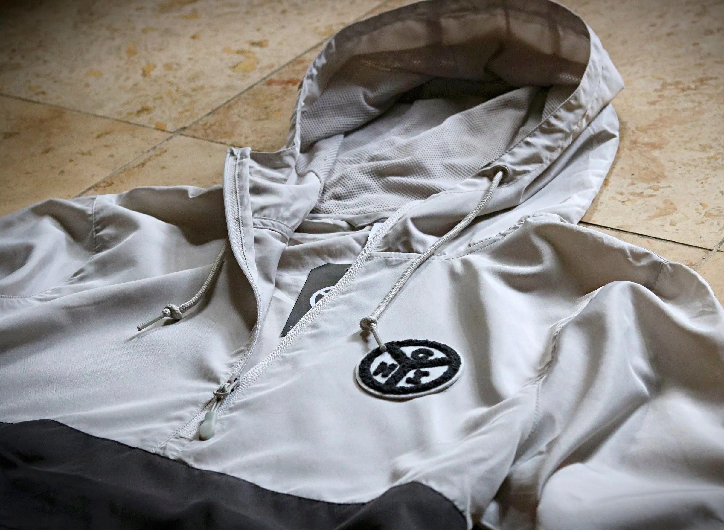 Municipal Logo Patch Smoke/Graphite Quarter-Zip Jacket