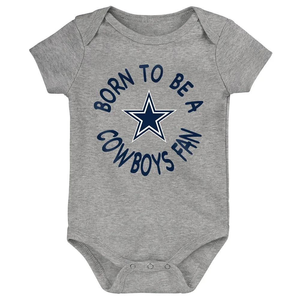 NFL Dallas Cowboys Infant Born to Be 3-Piece Onesie Set