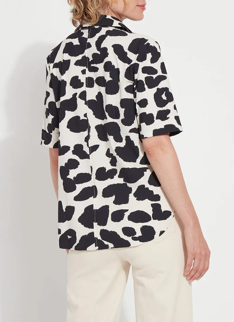 Printed Josie Short Sleeve Button Down