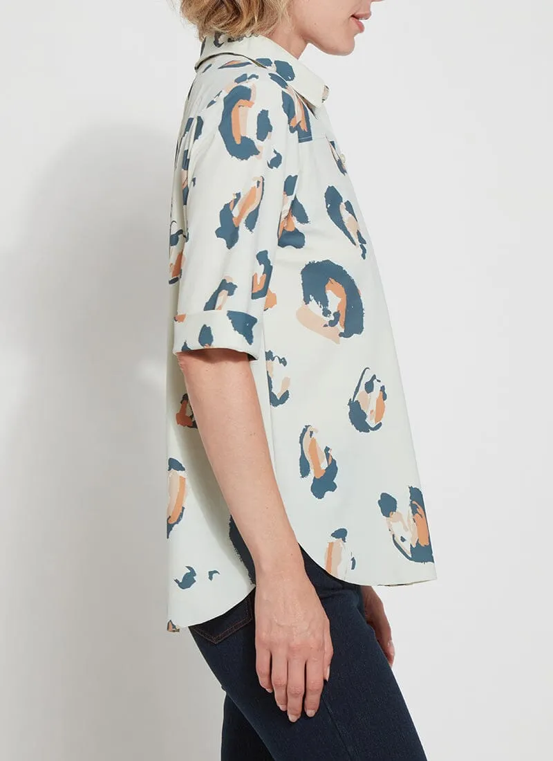 Printed Josie Short Sleeve Button Down