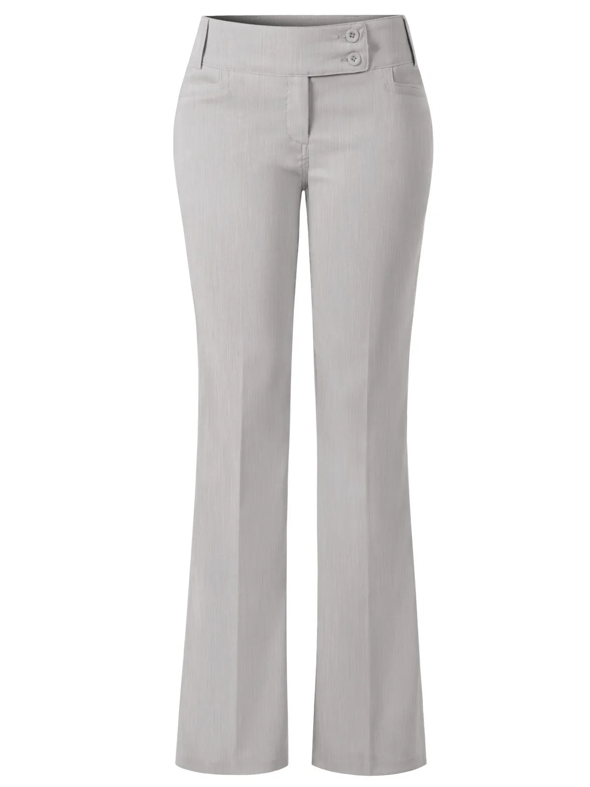 Relaxed Boot-Cut Office Pants Trousers Slacks