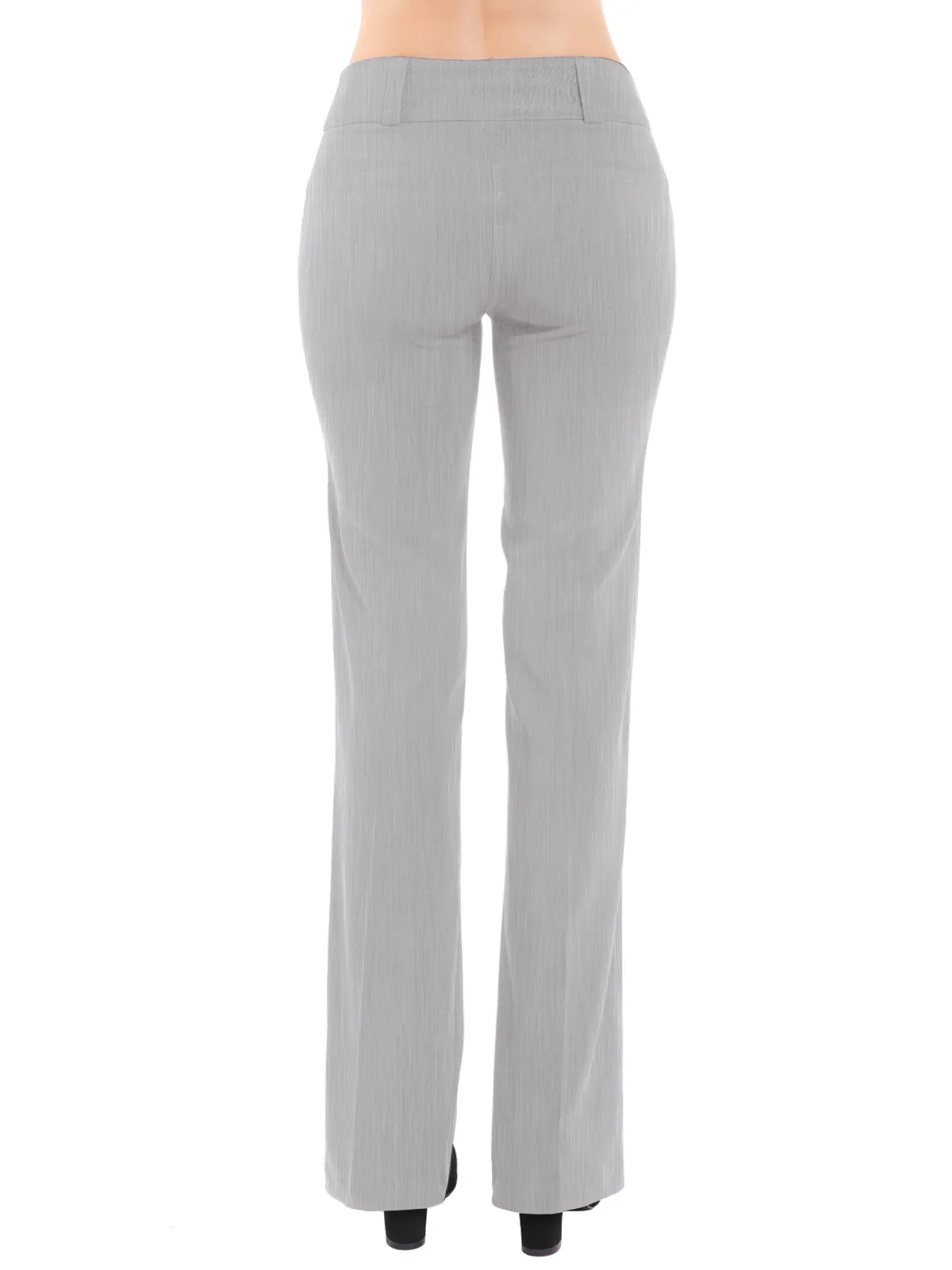 Relaxed Boot-Cut Office Pants Trousers Slacks