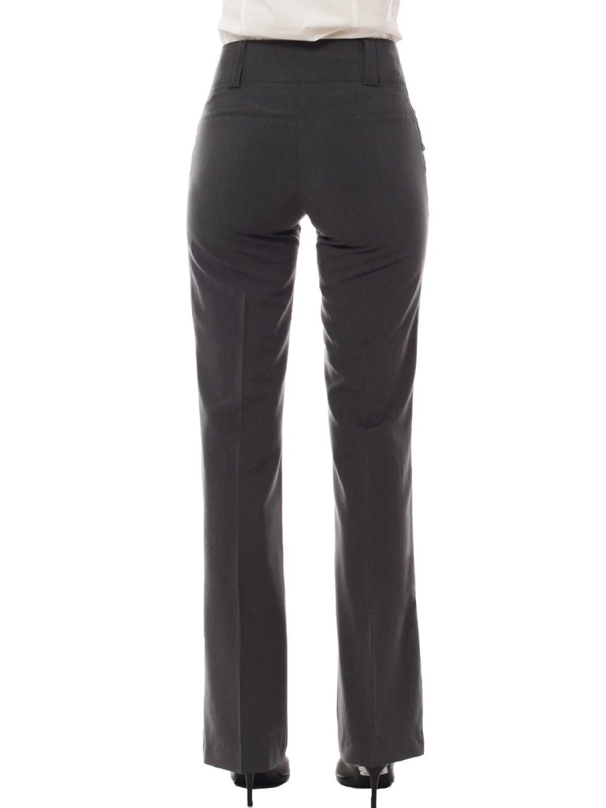 Relaxed Boot-Cut Office Pants Trousers Slacks