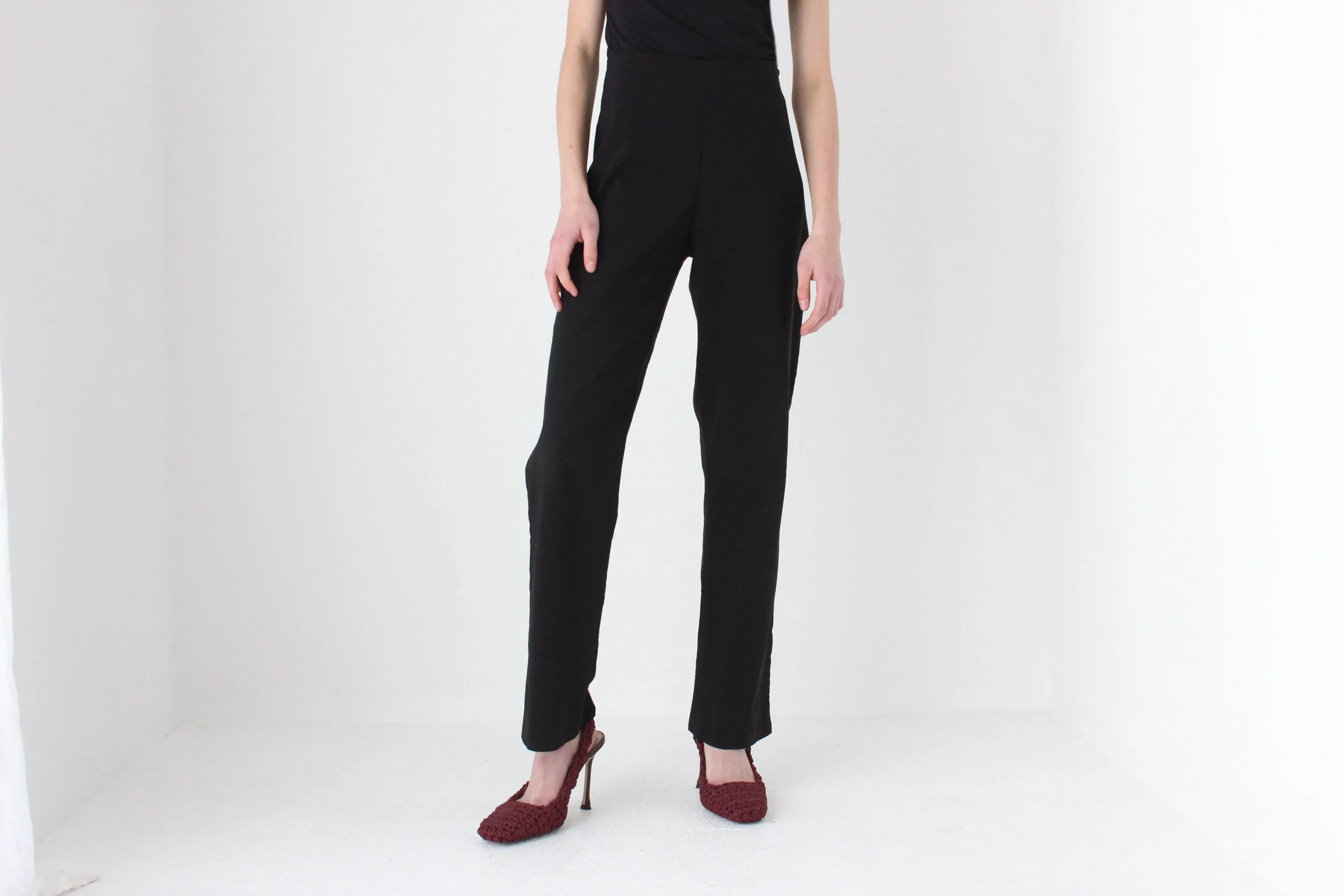 Sexy Y2K Lycra Blend Slim Fit Pants