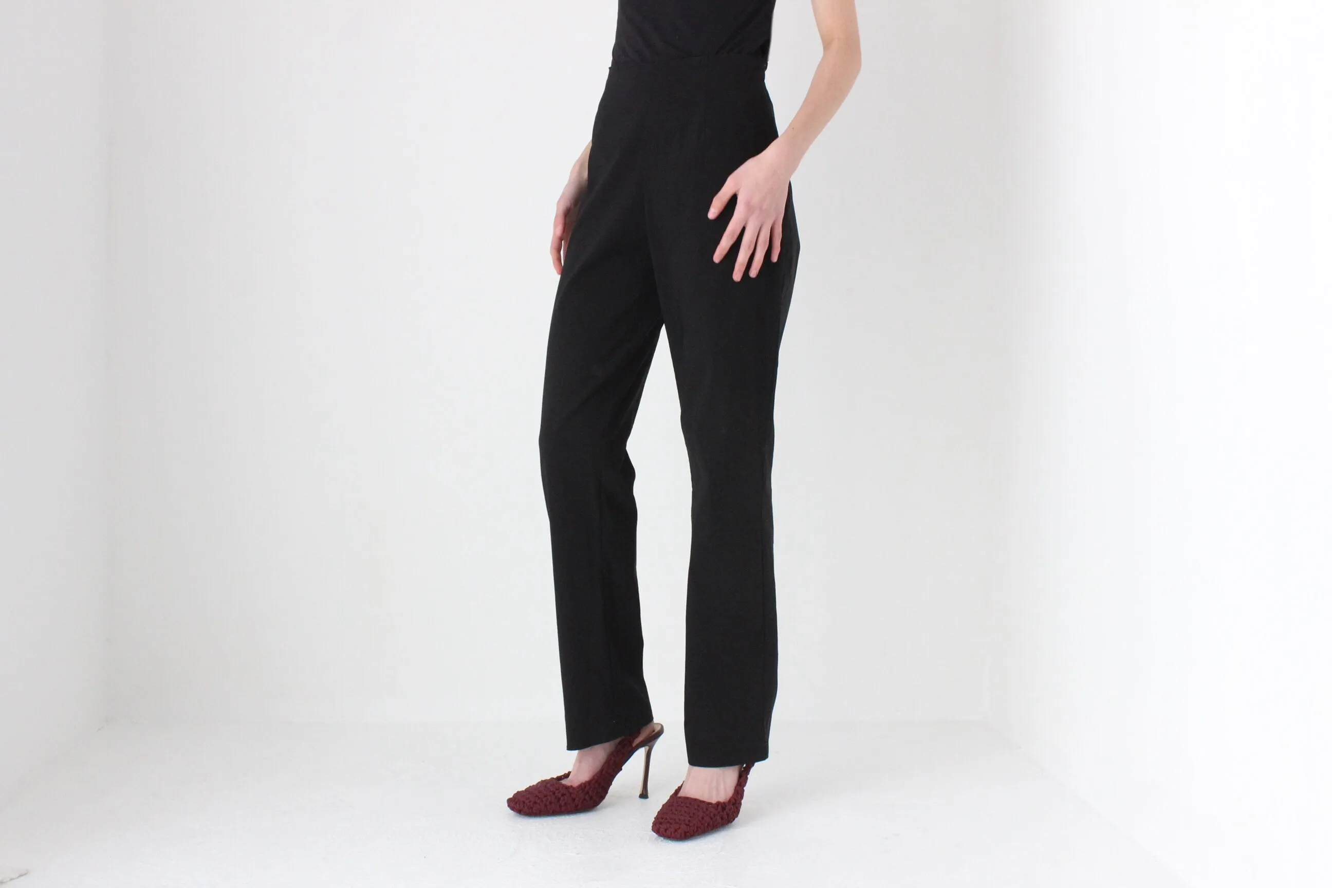 Sexy Y2K Lycra Blend Slim Fit Pants