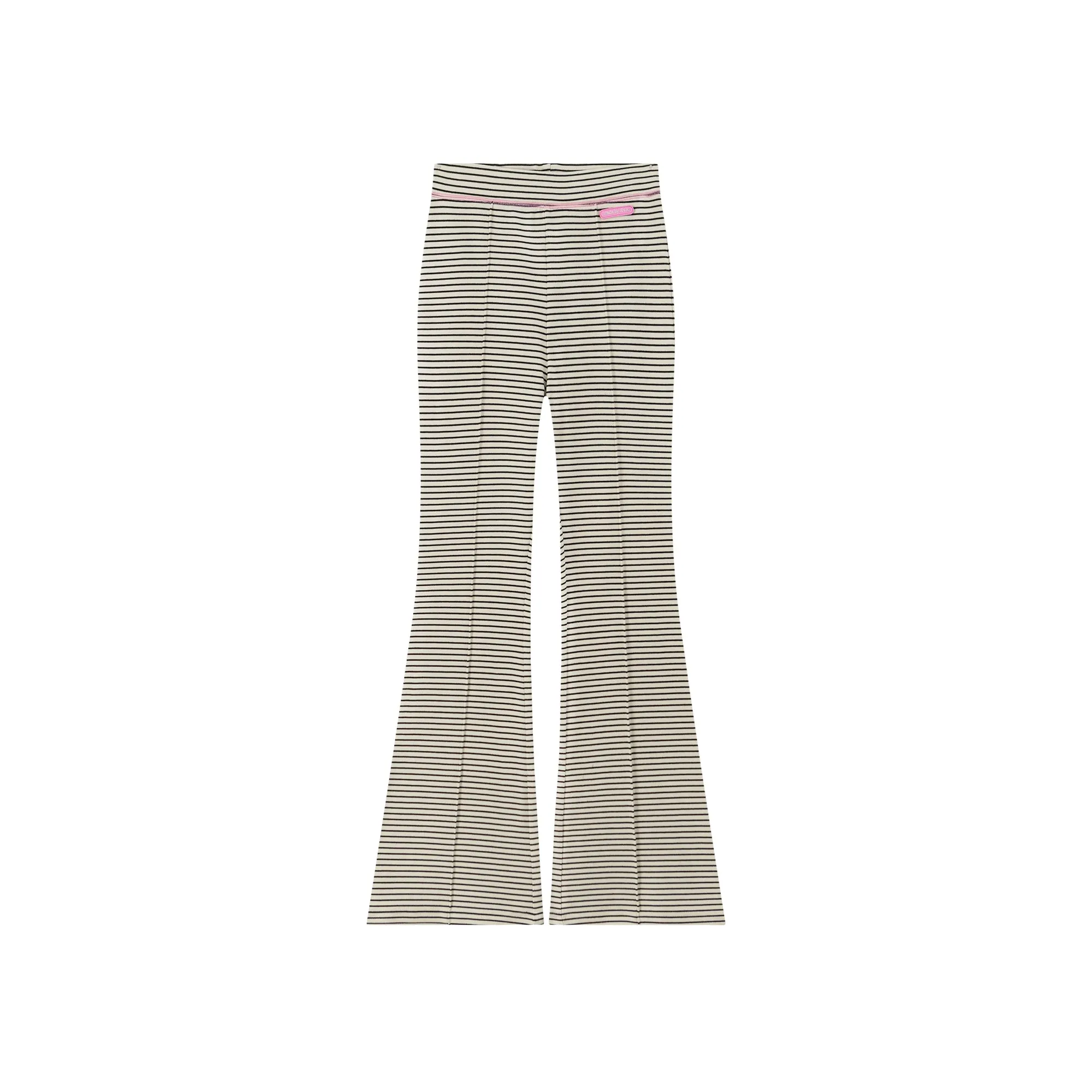 Striped Bootcut Jogger Pants